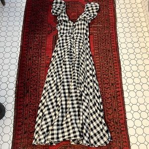 JCrew Gingham maxi dress